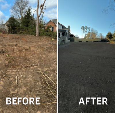 Grading project in North Augusta, SC.
