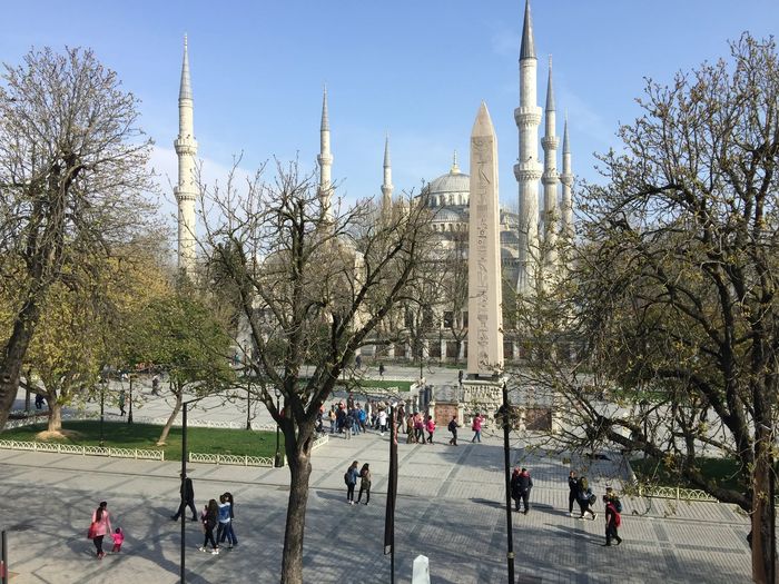 La mosquée bleue et l'obélisque