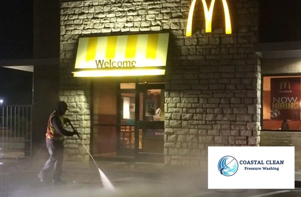 Parking lot and exterior pressure wash