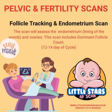Follicle Tracking Scan, Endometrium scan, pelvic fertility scan, fertility scan nottingham