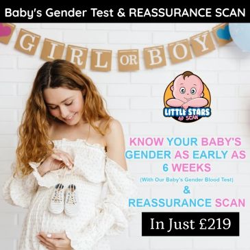 Sneakpeek Test & Early Pregnancy Scan available at Little Stars 4D Scan Nottingham