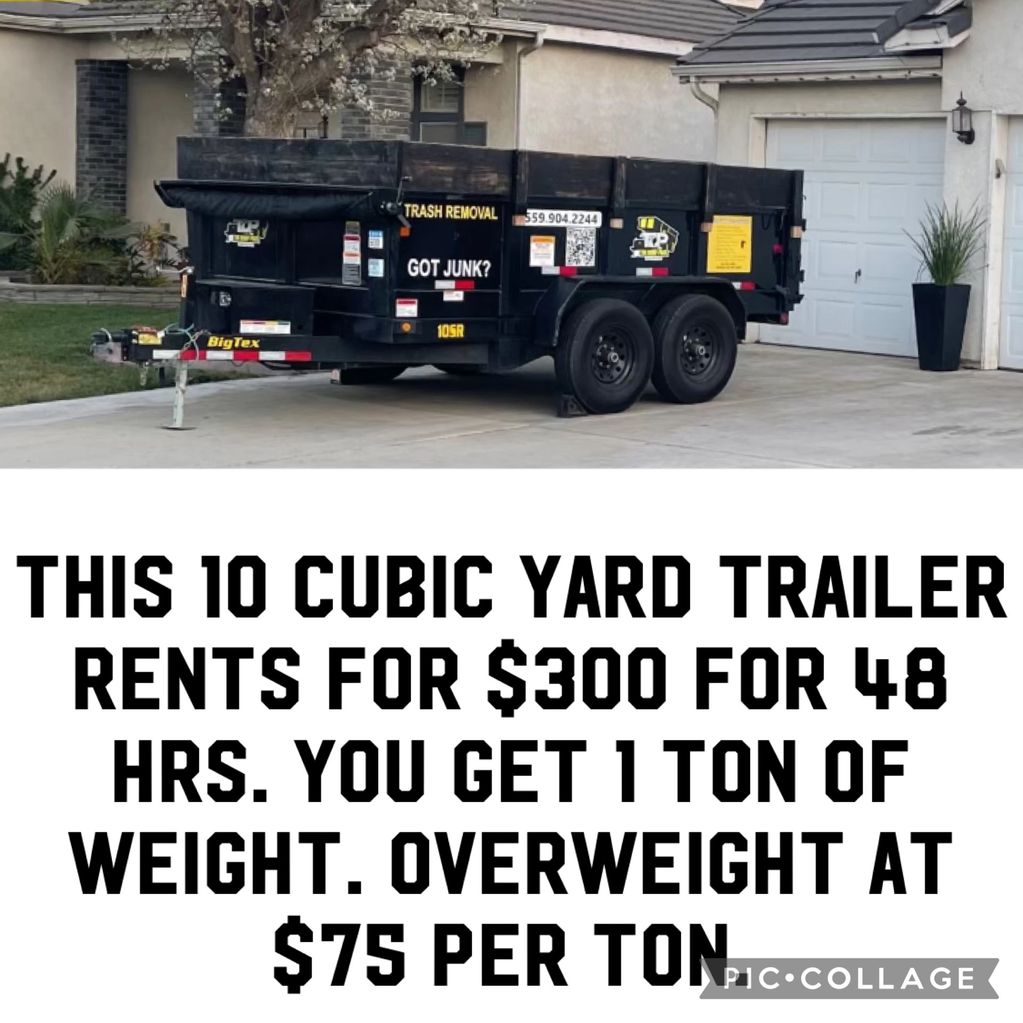 10 cubic yard trailer/dumpster