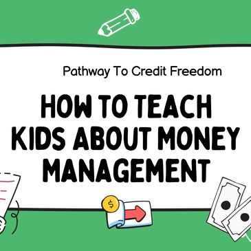 Educational graphic on teaching kids money management.