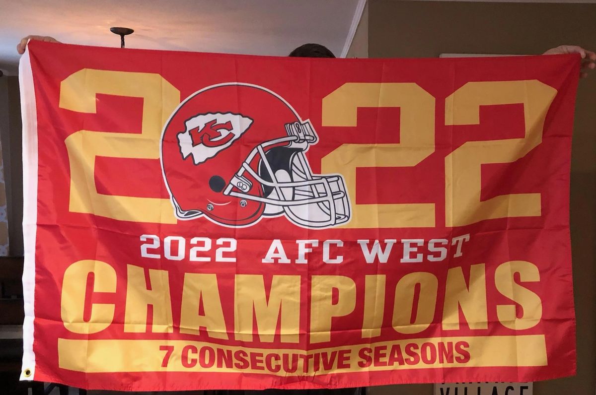 Kansas City Chiefs AFC Conference Champions 2022 Flag 90x150cm3x5ft Best  Banner