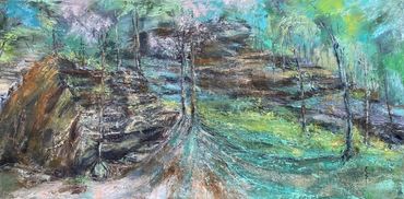 Atmospheric Glee 36h x 48w