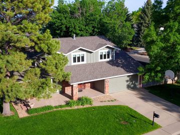 Drone view of a house