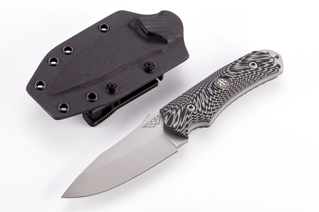 Camping Knife G10 Gray and Black CUB 