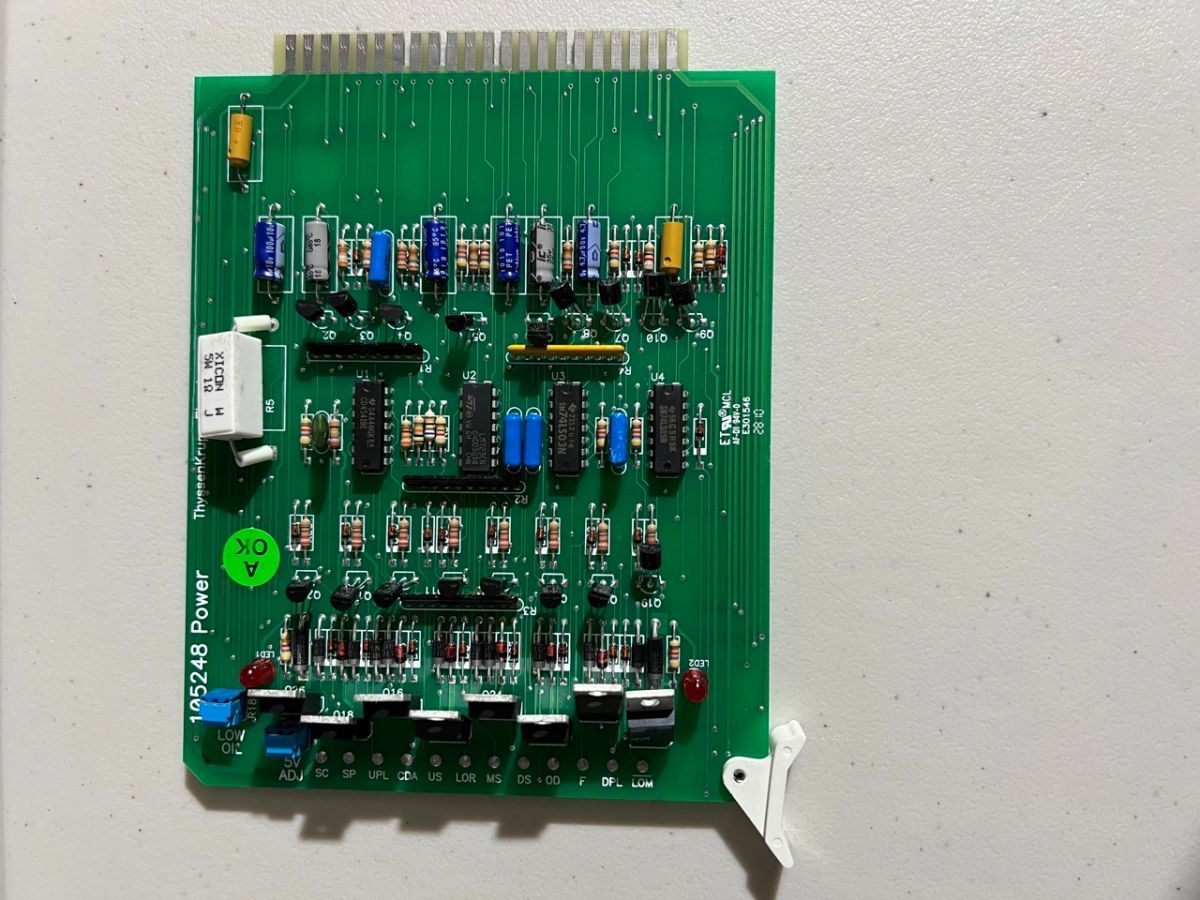 Dover Solid State Controller Power Card 4 Slot SN 105248