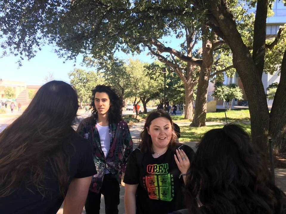 Scott Presler at UNT  at the booth to register voters