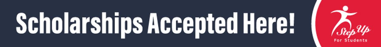 Banner advertising scholarship acceptance.
