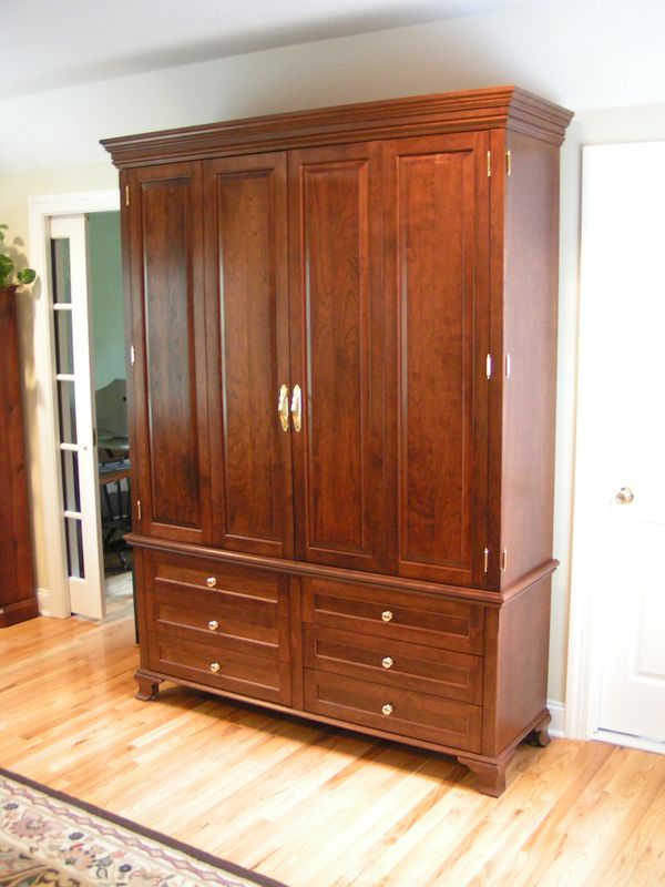 Custom armoire with draws
