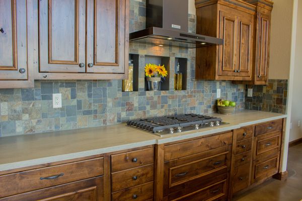 Custom Alder Kitchen Cabinets