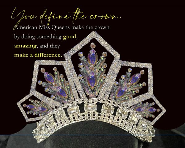 The new American Miss National crown redesigned to honor the founder after her passing. 