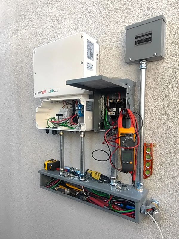 Grid Tied inverter installation.