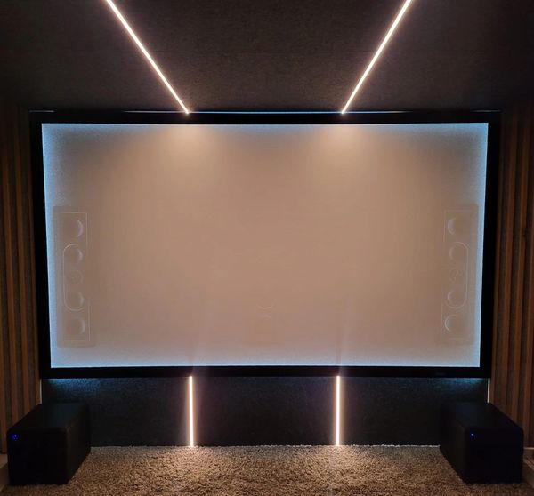 Luxury home theater soundproofing with ceiling and wall treatments for a true cinematic experience