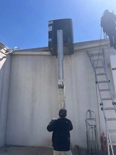 Commercial A/C unit. RTU