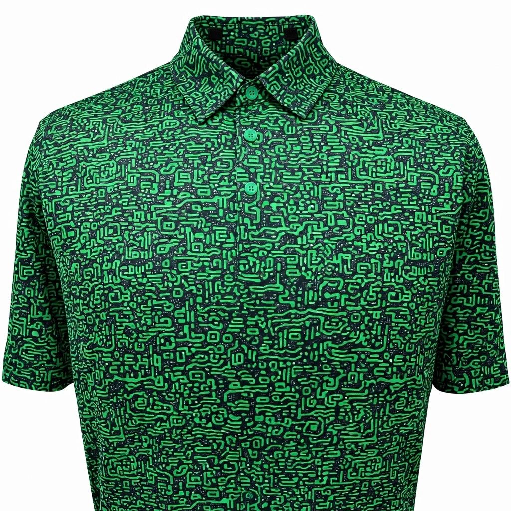 CS Green Links Print Polo