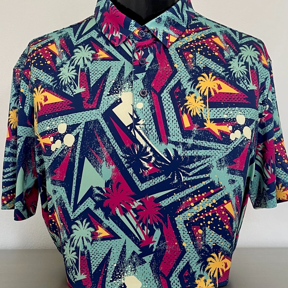 CS Retro Palm Print Polo