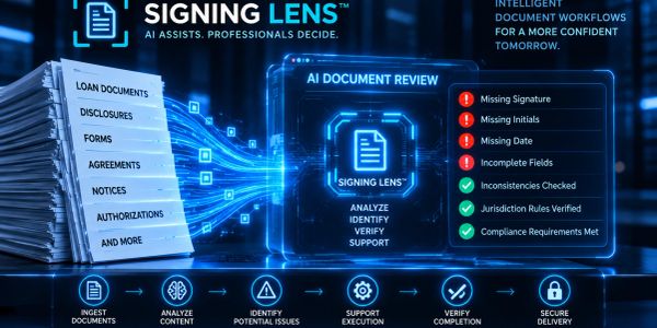 AI-powered document review for signing processes.