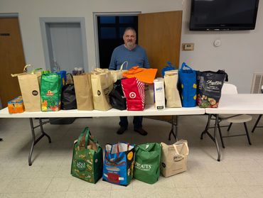 Food donated by the South Jersey Real Estate Investors Assoc