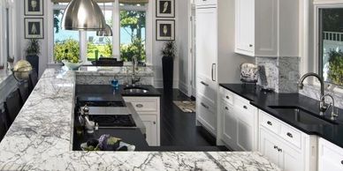 Marble Countertop Kitchen Renovation Remodeling Northern Virginia Fairfax Arlington Alexandria VA 