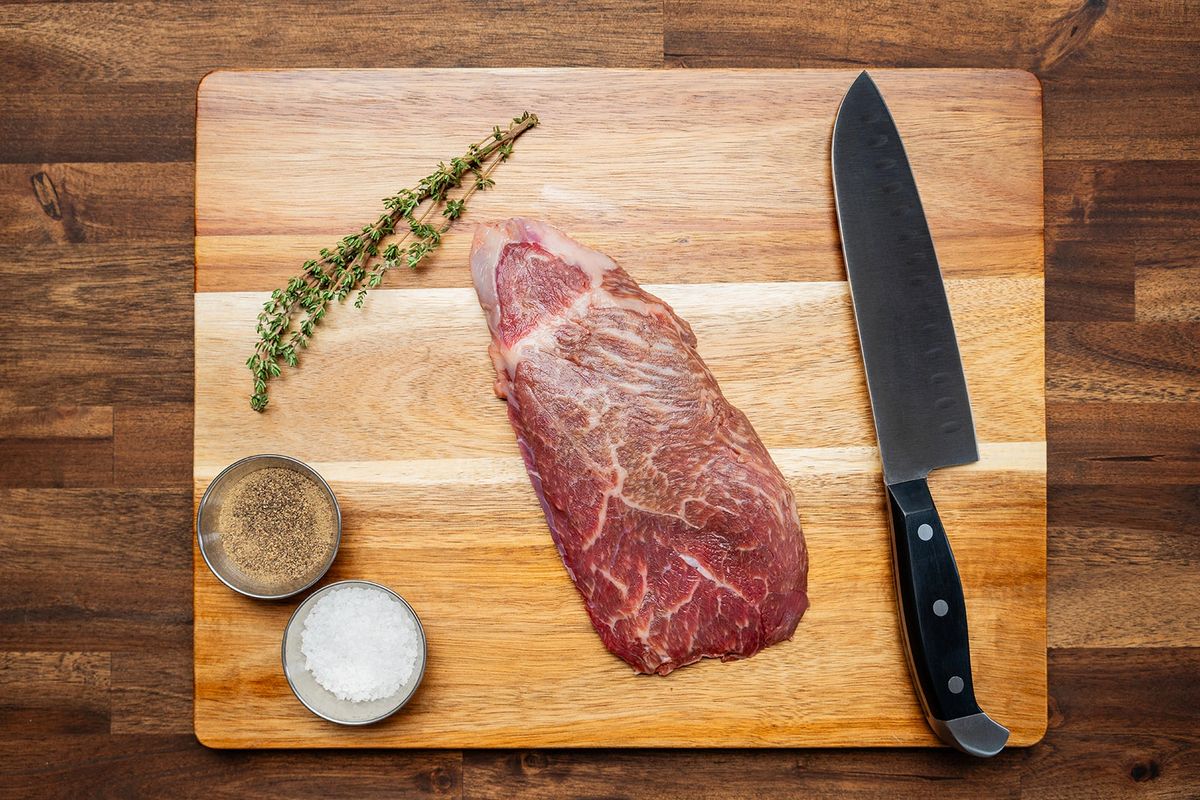 Wagyu Top Sirloin Steak Keystone Label