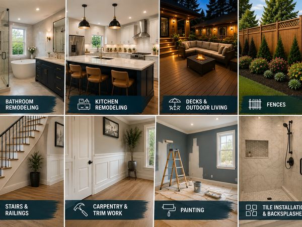 Various home remodeling and improvement projects.
