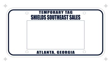 Dealership Car Tags , custom made Printed Car Tags