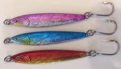 A-27 AVA DIAMOND JIGS 3 OZ. TUBE TAIL* 6 PCS* JIGGING CASTING TROLLING FISHING e