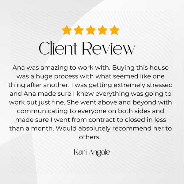 5 Star Client Review from Kari