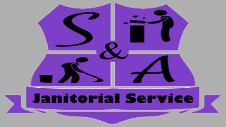 S and A Janitorial Service LLC Commercial cleaning company logo.