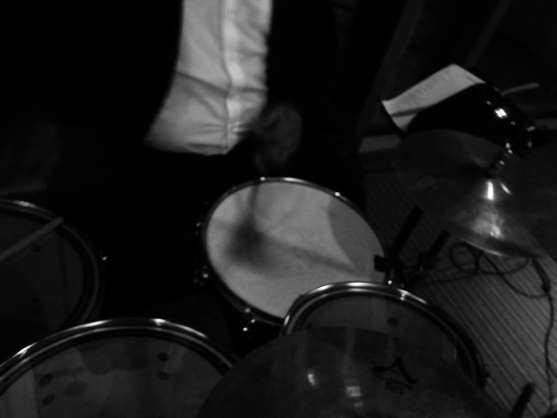 Band members performing