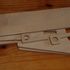 Floor stand folds flat