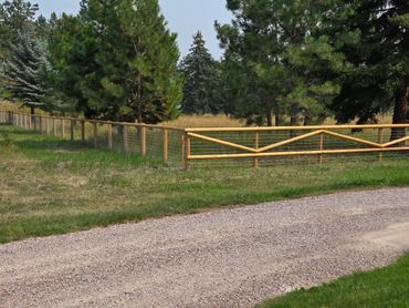 Rail Fence With Wire
