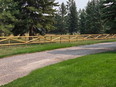 Rail Fence With Wire