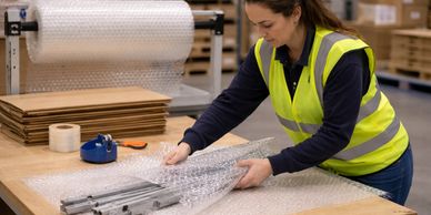 Protective packaging materials including bubble wrap and foam wrap for cushioning & protection.