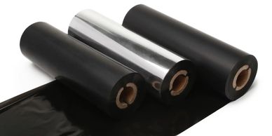 Resin wax ribbon for thermal transfer label printing and barcode applications