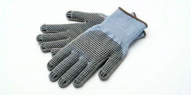 String knit PVC dot warehouse gloves for enhanced grip and material handling