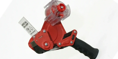 Tape gun for warehouse packaging and box sealing applications