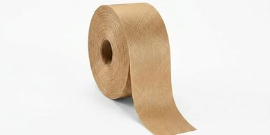 Water activated kraft gum tape and reinforced kraft tape for secure carton sealing and shipping prot
