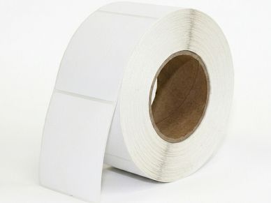 Thermal transfer labels for barcode printing and shipping applications