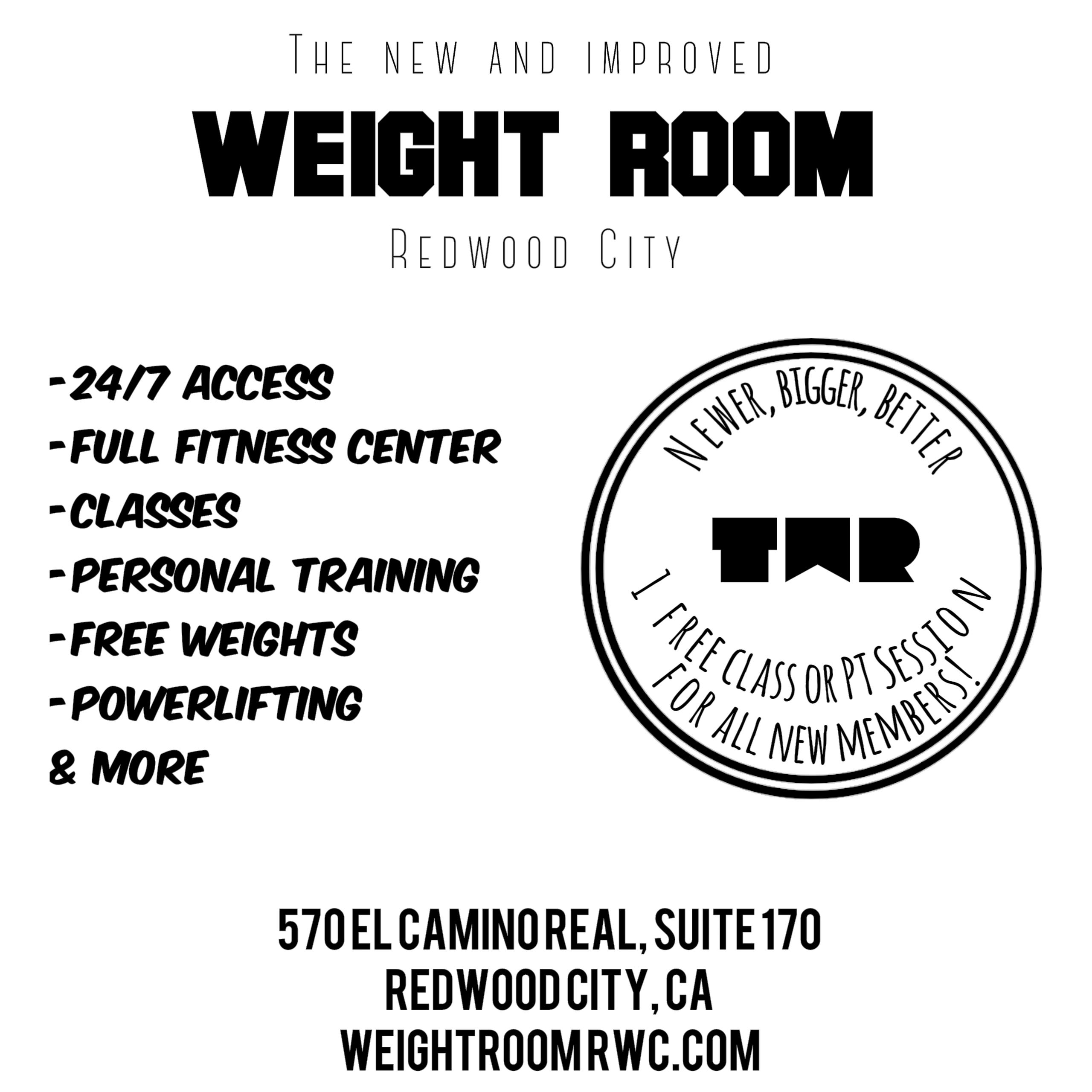 The Weight Room Gym, Personal Training, Cardio, H.I.I.T Classes