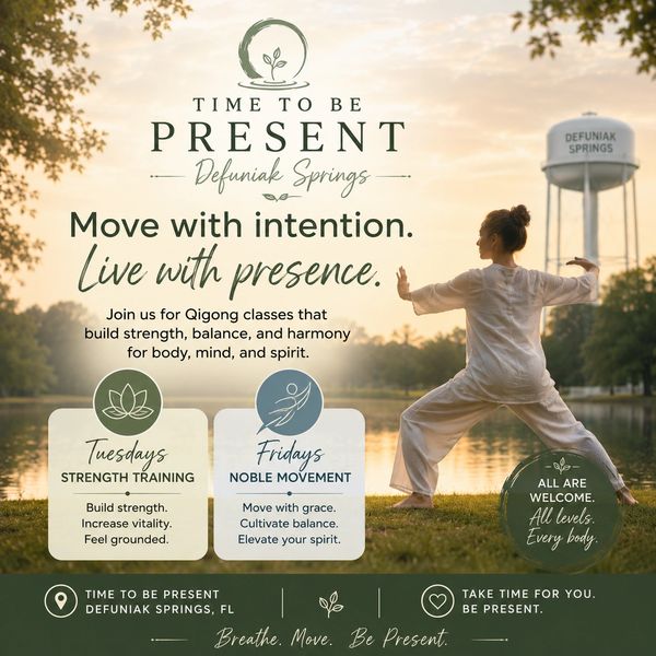Fridays | 8:00 AM

Begin your Friday with a calming Qigong practice that combines gentle movement, m