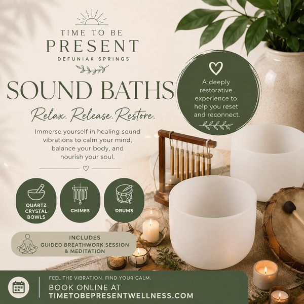 ### **Morning Sound Bath Experience**

**Friday 31st July | 9:45 AM**
*Following the 8:00 AM Qigong 