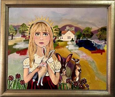 CHASING RABBITS AT GRANDMAS FARM
24" X 30"
