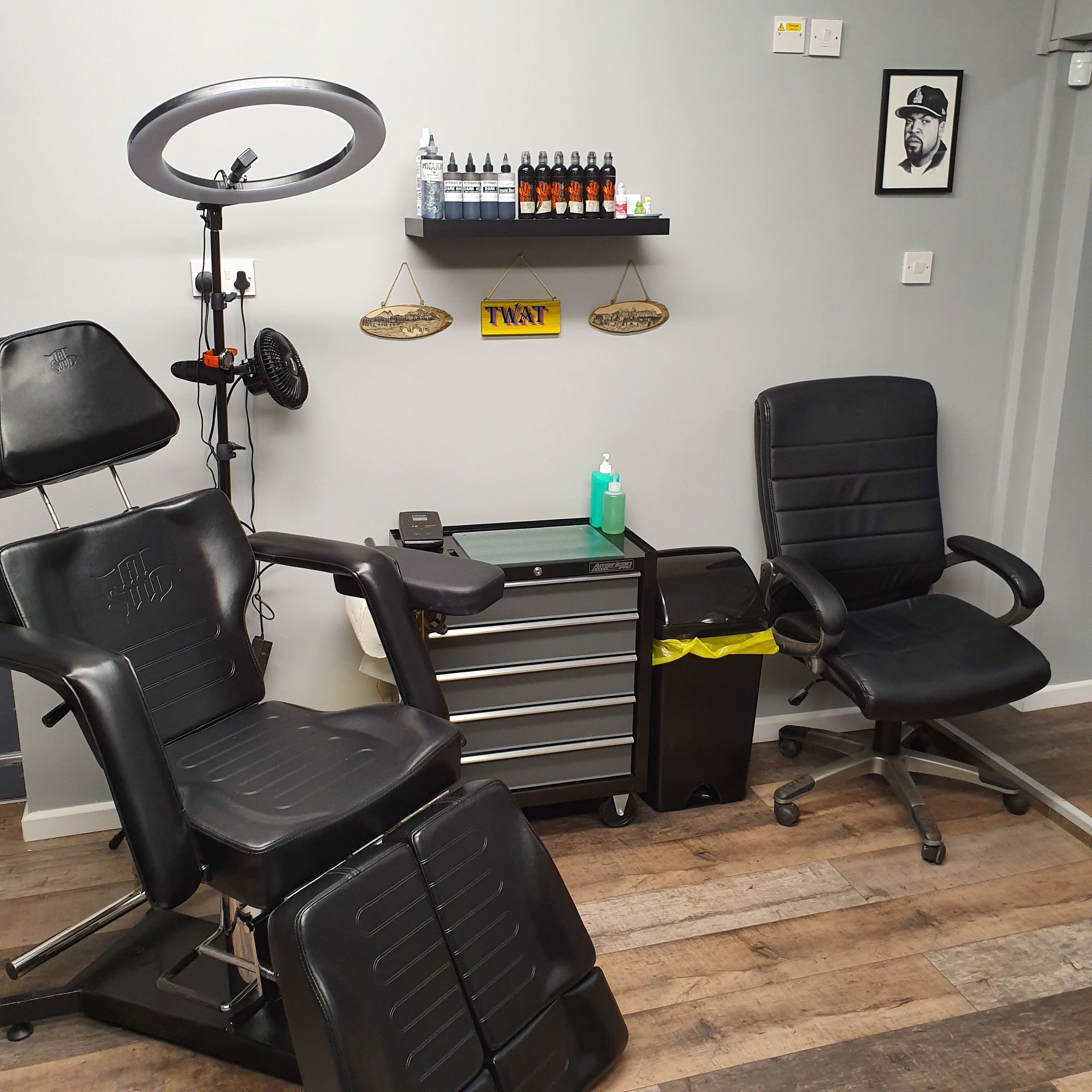 Tattoo studio near Wolverhampton.