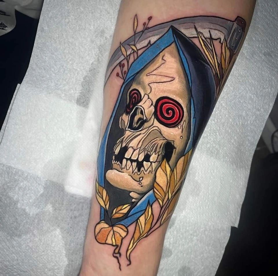 Tattoo uploaded by Brad Mrsny  Neo traditional grim reaper  Tattoodo