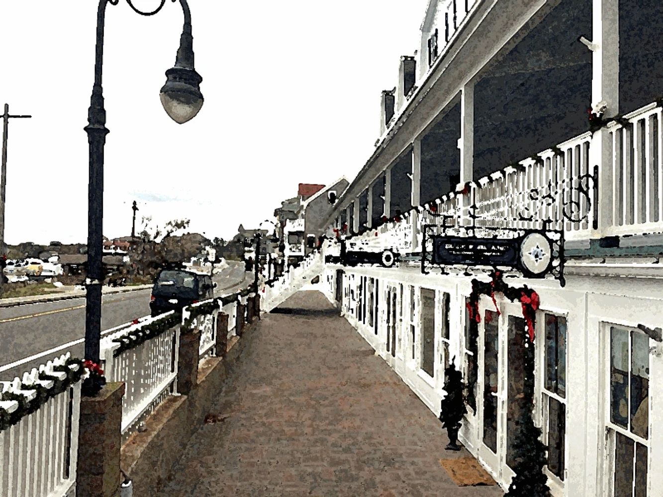 Block Island Trading Company dressed up for the holiday season.