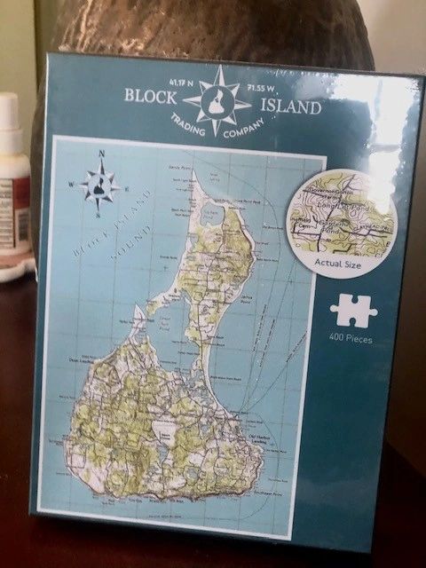 Block Island Topographical Map Jigsaw Puzzle