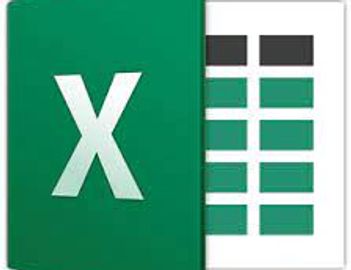 Microsoft Excel logo with spreadsheet icon.